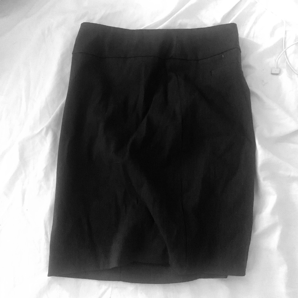 Dark gray pencil skirt